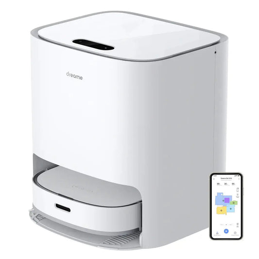 Dreametech W10 Robot Vacuum & Mop — Self-Cleaning Base